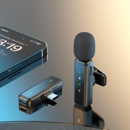New private model J81 wireless collar clip microphone intelligent noise reduction mini microphone